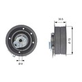 Gates Spannrolle, Zahnriemen T43010 für AUDI SEAT SKODA VW