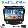 6+128G Für Honda Accord VII CL CM CN 2003-2007 Android 14 Autoradio GPS 4G DAB+