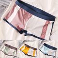 Atmungsaktive Boxershorts Shorts Unterhose für Herren in kontrastierenden Farben