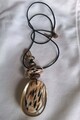  Lange Halskette mit Anhänger | Lederband | Natur-Design | Boho Schmuck