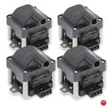 4x NGK Zündspule passend für VW Lupo 1 1.0 AER VW Polo 3 1.4 AEX VW Golf 2 1.3