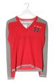 FTC Cashmerepullover Damen Gr. DE 40 rot-hellgrau Casual-Look