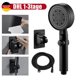 Handbrause Duschkopf & Wasserstop, Wassersparender Duschkopf 5 Modi Mit Schlauch