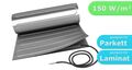 Fußbodenheizung elektrisch Laminat Parkett Vinyl Elektro Heizmatte 150 W/m²