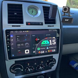 Android 15 Autoradio CarPlay DAB 64G für Chrysler 300 300C 2005-2010 GPS Nav Cam