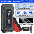 Neu! TOPDON VS1200 Auto 1200A Starthilfe Sichere Ladegerät Powerbank für 4L&6.5L