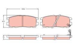 Bremsbelag Satz Bremsscheibe Scheibenbremse für Isuzu Trooper II 1991 - 1998