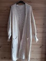 Strickjacke Strickmantel, Größe XXL, 46 Farbe: Creme
