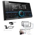 Kenwood DPX-7300DAB Autoradio Bluetooth für Opel Corsa D 2006-2014 matt chrome