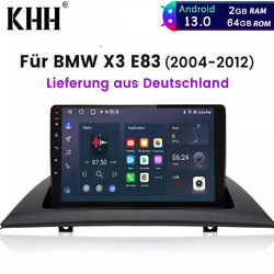Für BMW X3 E83 2004-2012 Android 13 GPS Navi Autoradio WIFI Carplay WiFi 2+64GB