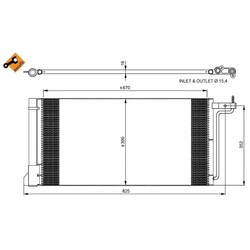 NRF Klimakondensator für Ford C-Max Focus Grand