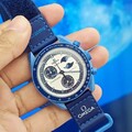 Omega x Swatch Moonswatch Mission To The Super Blue Moonphase Uhr – mit Box