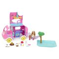 Barbie Camper, Chelsea 2-in-1 Playset with Small Doll, 2 Pets & 15 A (US IMPORT)
