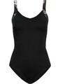 Badeanzug Gr. 44 Schwarz Damen Bademode Schwimmanzug Einteiler Neu