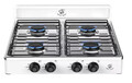 4 Flammiges Gasherd LPG XL + Gasdruckregler Set 50mbar