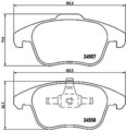 BREMBO Bremsbelagsatz, Scheibenbremse Vorderachse u.a. für CITROËN, DS