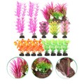  20 Pcs Aquariumpflanzen Aquariumzubehör Künstliche Wasserpflanzen