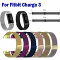 Für Fitbit Charge 3 4 Fitness Tracker Edelstahl Milanese Magnet Armband