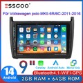 9" Autoradio 2+64G Für VW Polo 6R 6C 2009-2017 Android 14 Carplay GPS NAV BT SWC