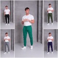 Herren Jogginghose mit Cargo-Taschen S–XXL | Sporthose Baumwollmix viele Farben