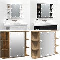 Spiegelschrank LED Badspiegel Wandschrank Badezimmerschrank Spiegel 9 Farbe DE