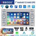 DAB+ Autoradio 64G Android 14 Carplay GPS RDS KAM Für Ford Focus C S Max Transit