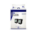 2x Europcart Tinte BLACK Alternative für HP C2P05AE C2P05A 62XL 62 XL NO62XL