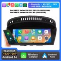 CarPlay für BMW E60 E61 E90 E91 CCC GPS Navi Android 14 8Core 4G Autoradio 6+64G