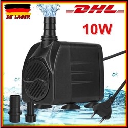 Tauchpumpe Teichpumpe Springbrunnen Wasserspielpumpe Elektrisch Pump 600L/H 10W