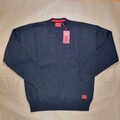 HUGO BOSS Herren Sweater Pullover Sweatshirt Gr. XL Oversize Baumwolle Schwarz