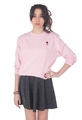 Rose Taschenpullover Top Pullover Sweatshirt Mode Sommer Becher niedliche Blume 