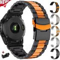 Quick Fit Titan Metall Armband für Garmin Fenix 8 7X Sapphire 6X Pro 5X Plus GPS