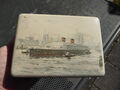 Alte leere Blechdose Kaffeedose Walter Messmer Hamburg - Schiff Hanseatic