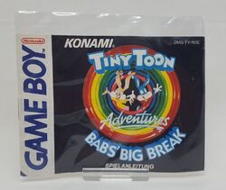 GameBoy - Tiny Toon Adventures BAB'S BIG BREAK  Spielanleitung ( akzeptabel )