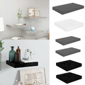 1/2/4x Schweberegal Wandboard Hängeregal MDF Wandregal Bücherregal Freischwebend