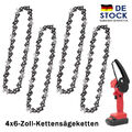 6 Zoll Sägekette Kettensäge Ersatzkette für Mini Akku Kettensäge Motorsäge