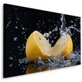 Leinwand Bild CANVAS WANDBILD Kunstdruck XXL Obst Zitrone Wasser Frisch 843