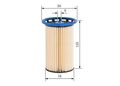 BOSCH Kraftstofffiltereinsatz F 026 402 809 F026402809 N2809