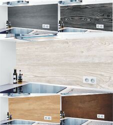 Küchenrückwand Holzdekor 1000 Motive PVC 0,4 mm selbstklebend Spritzschutz #796