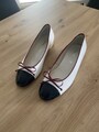 Gabor Ballerina weiss Gr. 7,5 echt Leder elegant  neu!!