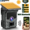 Campark 4K WLAN Solar Wildkamera 85MP Jagdkamera Bewegungsmelder IR Nachtsicht