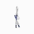 THOMAS SABO Charm-Anhänger Skier mit Schneeflocke, 925 Silber, 2059-041-32