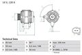 Bosch Generator 0986041860 für Audi Ford Skoda VW Seat A4 + Avant + TT + 90-15