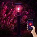 Außenstehlampe Wegeleuchte Gartenlampe Smart LED Dimmer App Farbwechsel H 60 cm