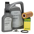 6L ORIGINAL 0W30 Motoröl + MANN Ölfilter für AUDI SEAT SKODA VW 2.0/2.5 FSI/TSI