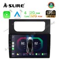 2+32G Android 14 Autoradio Carplay RDS GPS Navi für VW Touran 1T1 1T2 2011-2014