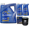 Motoröl Set MANNOL Classic 10W-40 API 7 Liter + Ölfilter für Audi A4 A6 Avant
