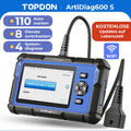TOPDON AD600S Profi KFZ OBD2 Diagnosegerät Auto Scanner 4 SYSTEM 8Services TPMS