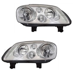 Scheinwerfer Set links & rechts Chrom H7/H7 für VW Touran 1T1 1T2 Caddy III