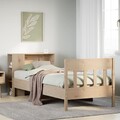 Massivholzbett Bett Holzbett Einzelbett mit Regal ohne Matratze Kiefer vidaXL